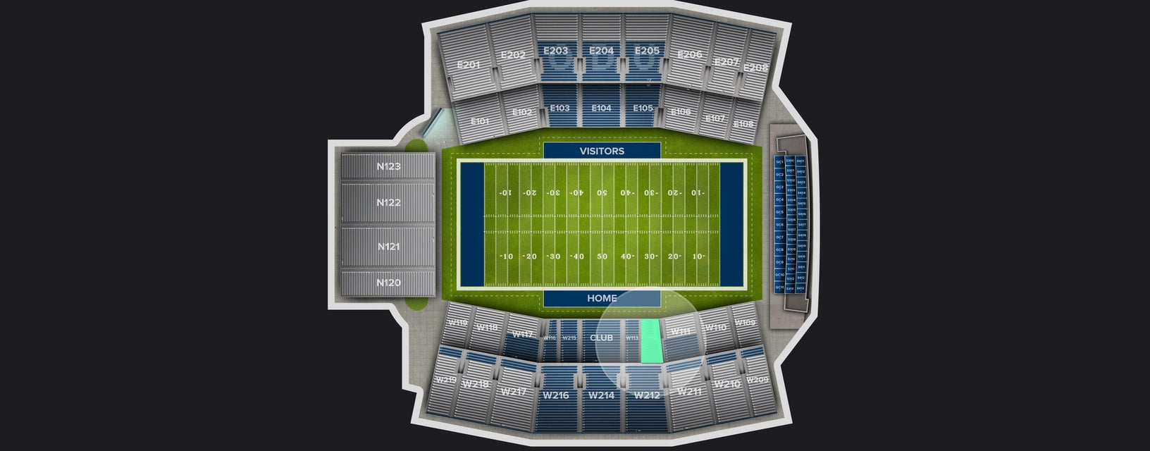Seat view from Lower West