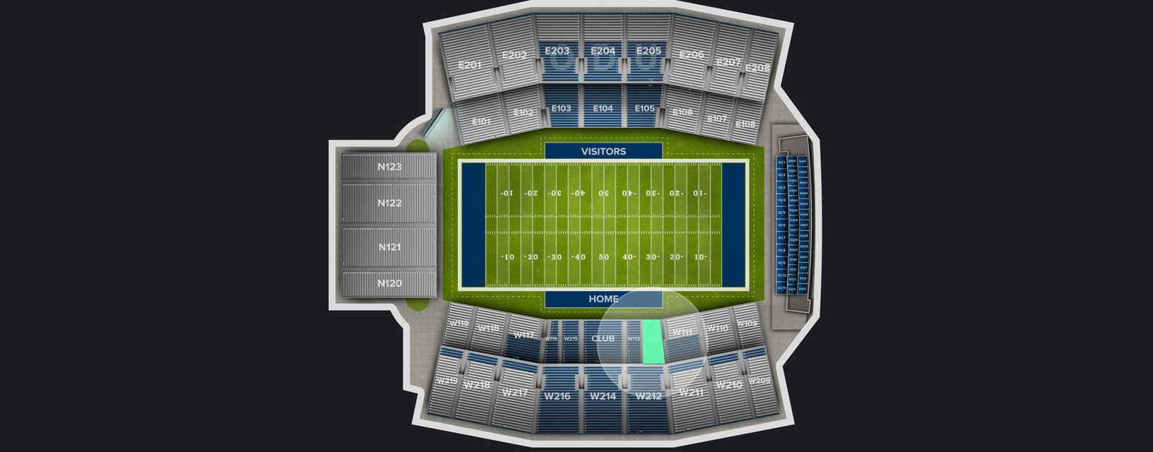 Seat view from Lower West