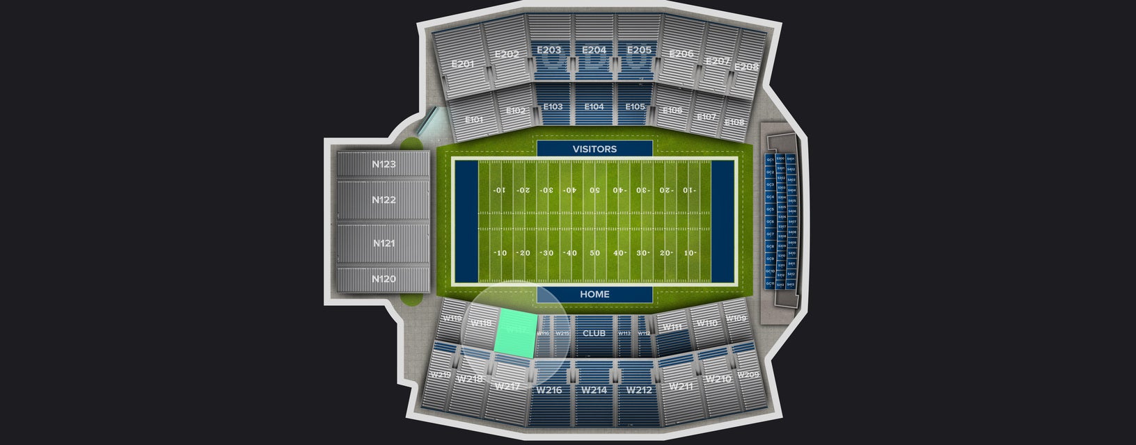 Seat view from Lower West