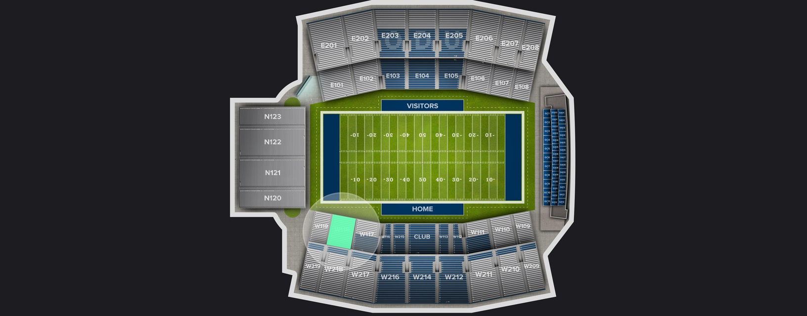 Seat view from Lower West