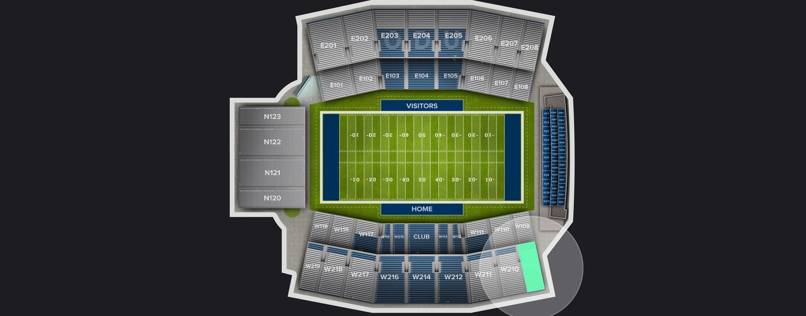 Seat view from Upper West