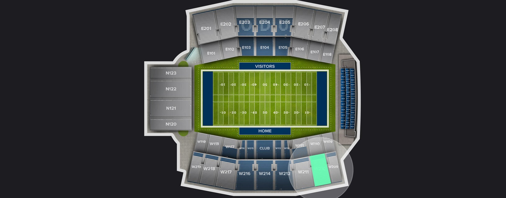 Seat view from Upper West