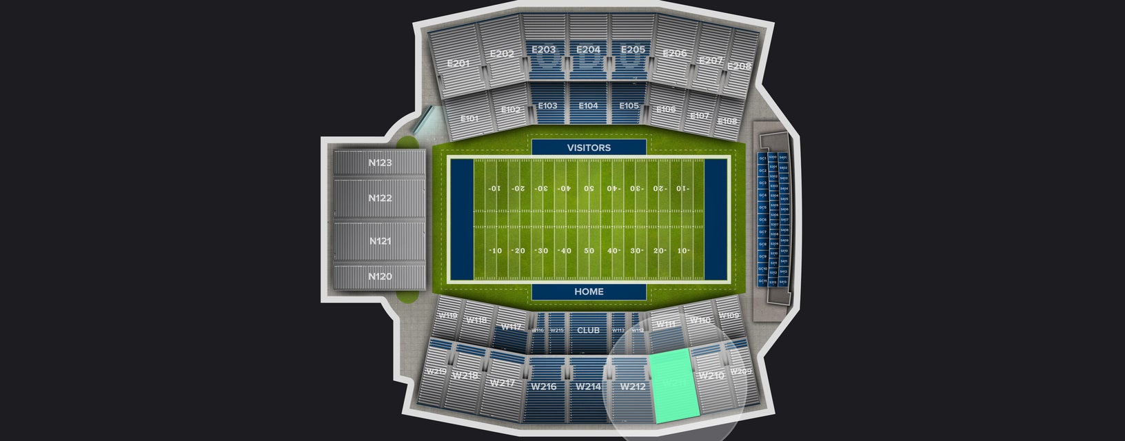 Seat view from Upper West