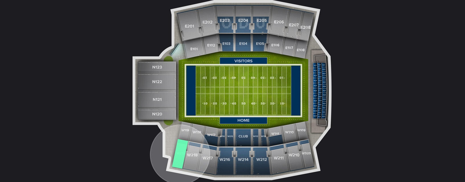 Seat view from Upper West