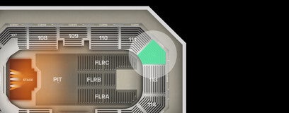 Seat view from Arena Level