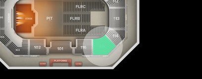 Seat view from Arena Level