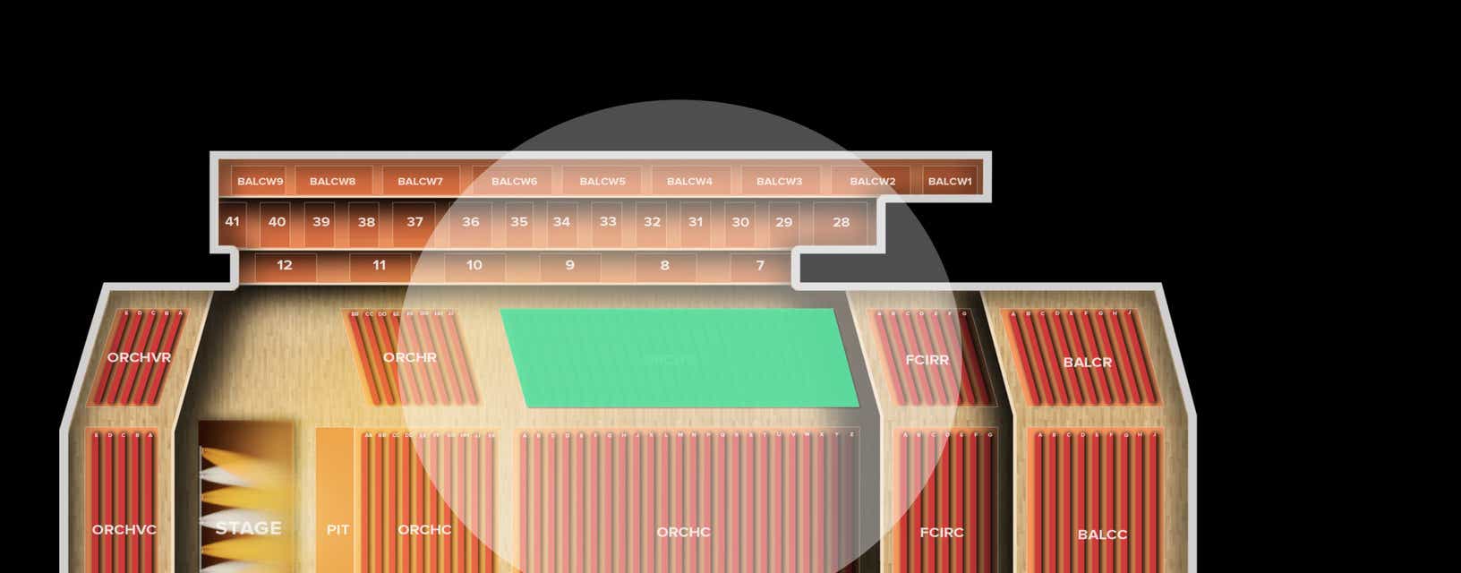 Seat view from Orchestra