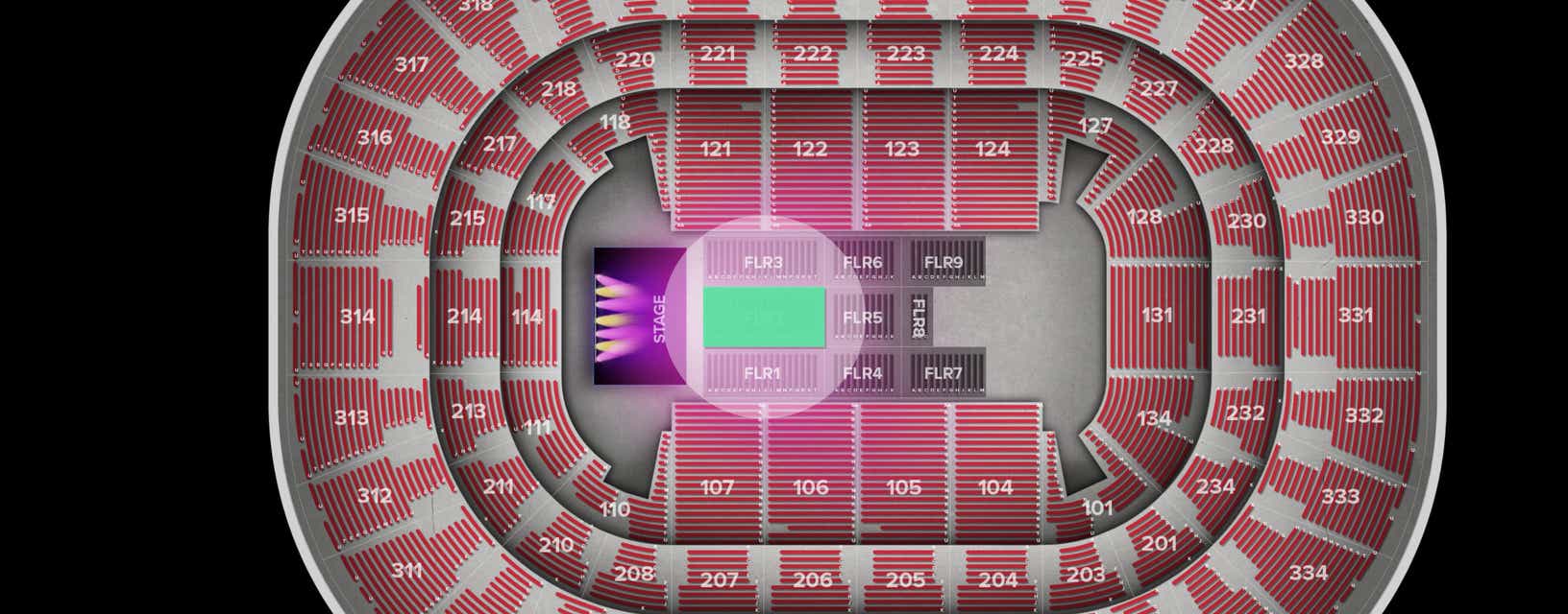 Seat view from Floor