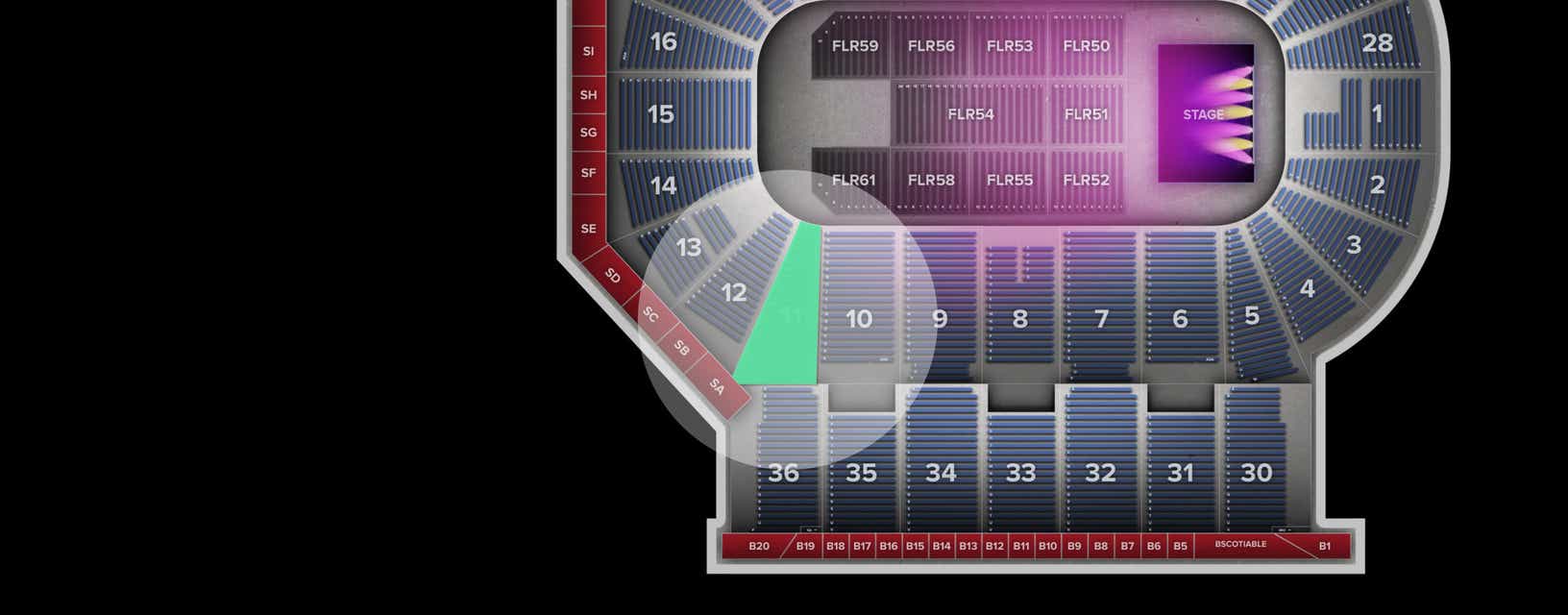 Seat view from Lower