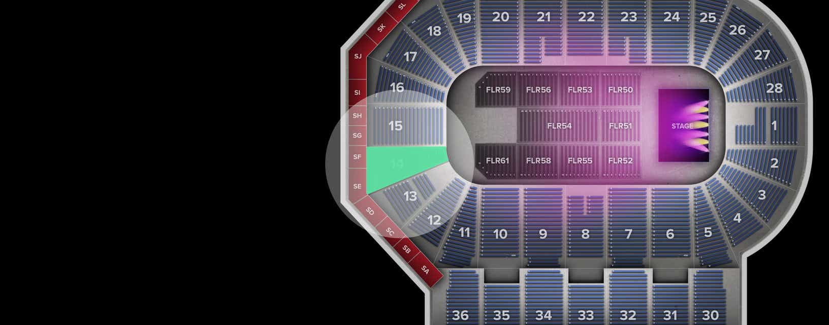 Seat view from Lower