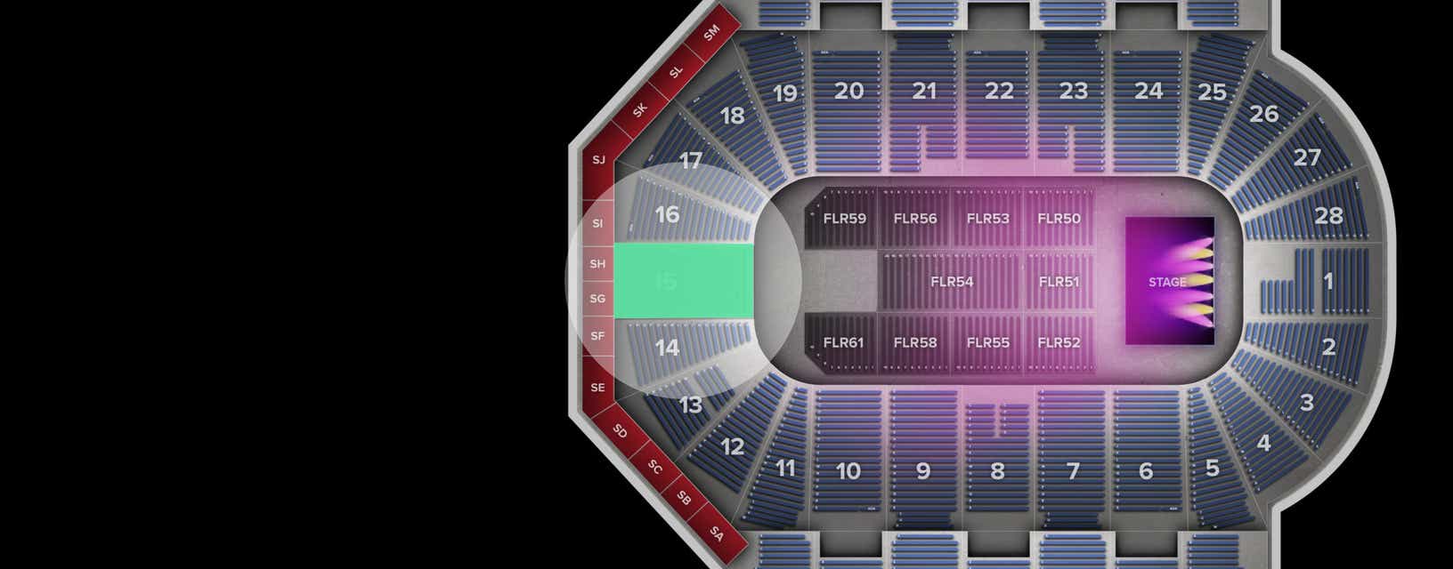 Seat view from Lower