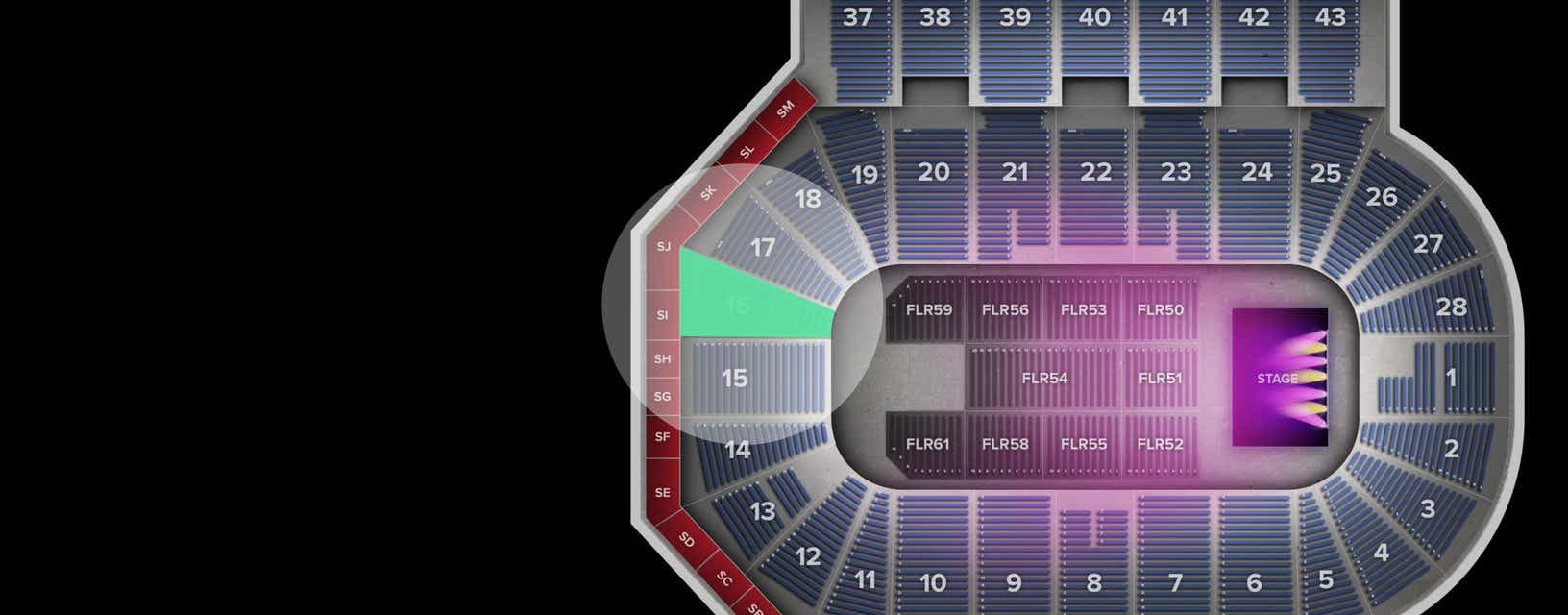 Seat view from Lower