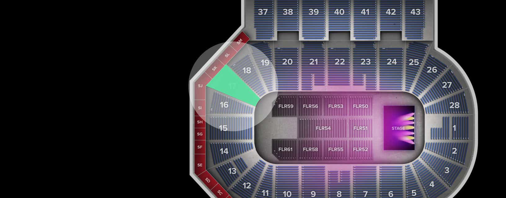 Seat view from Lower