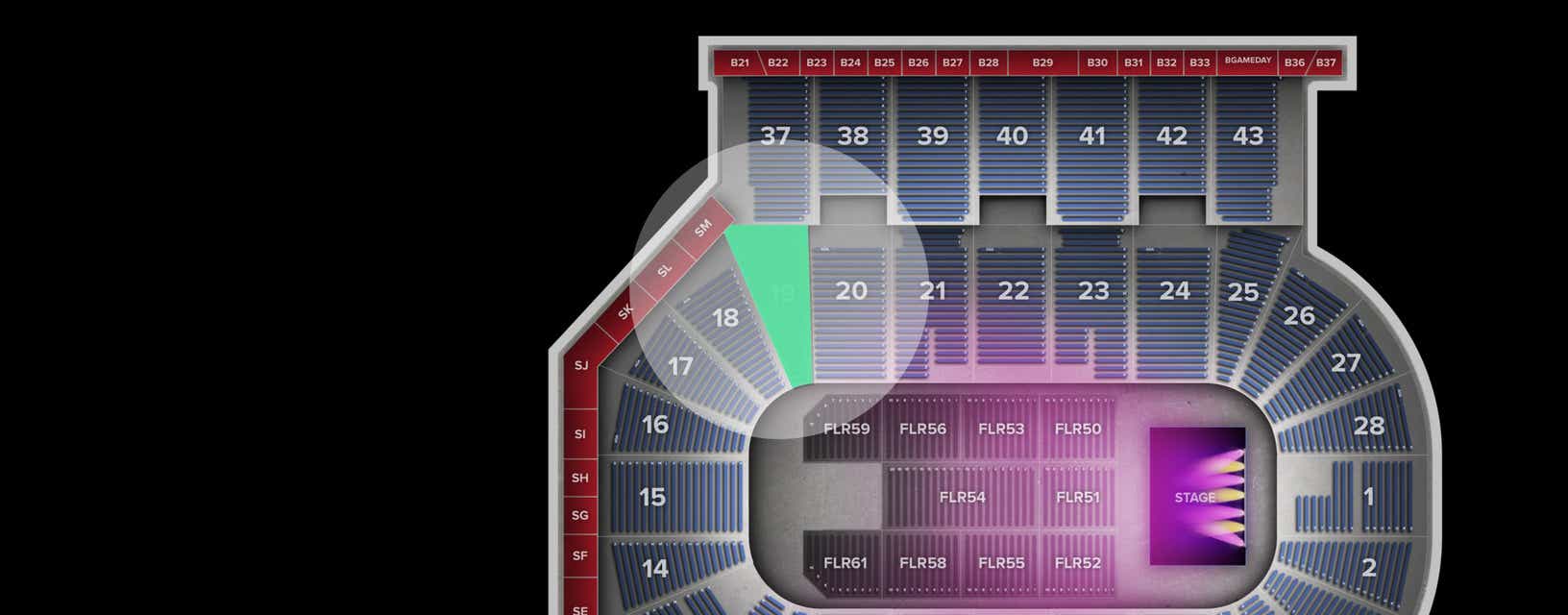 Seat view from Lower
