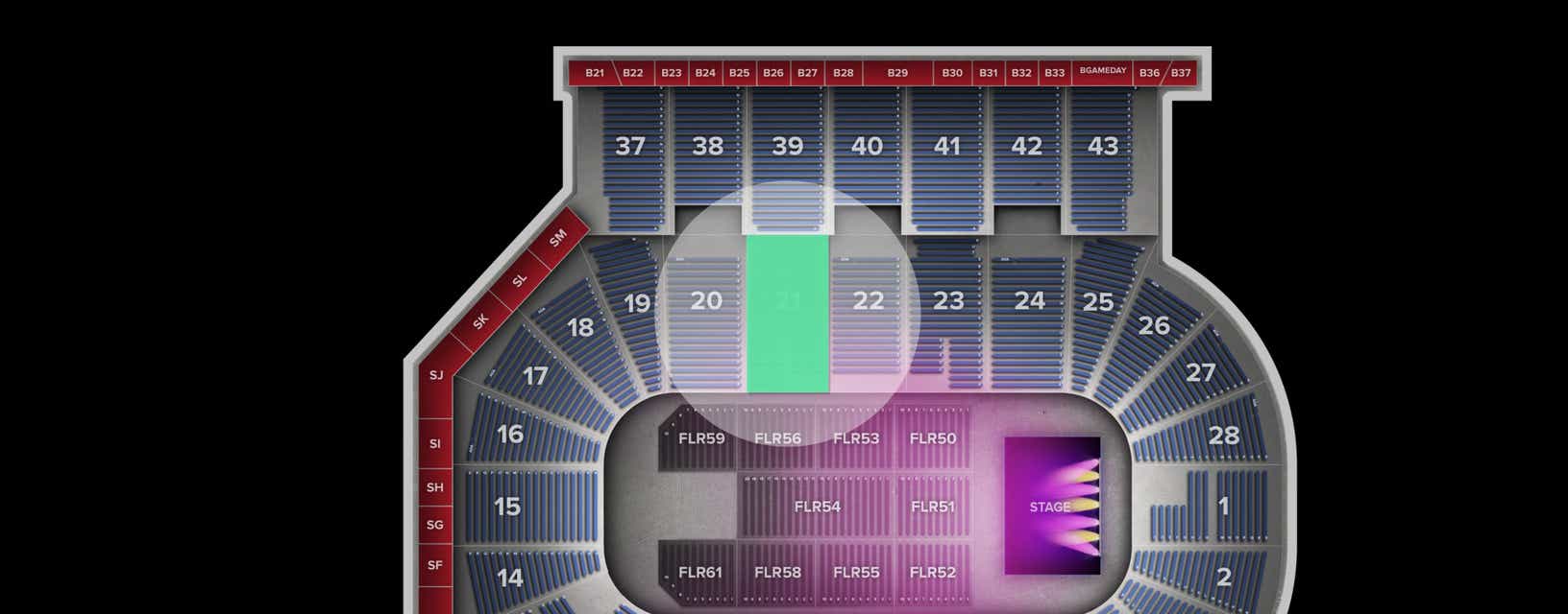 Seat view from Lower