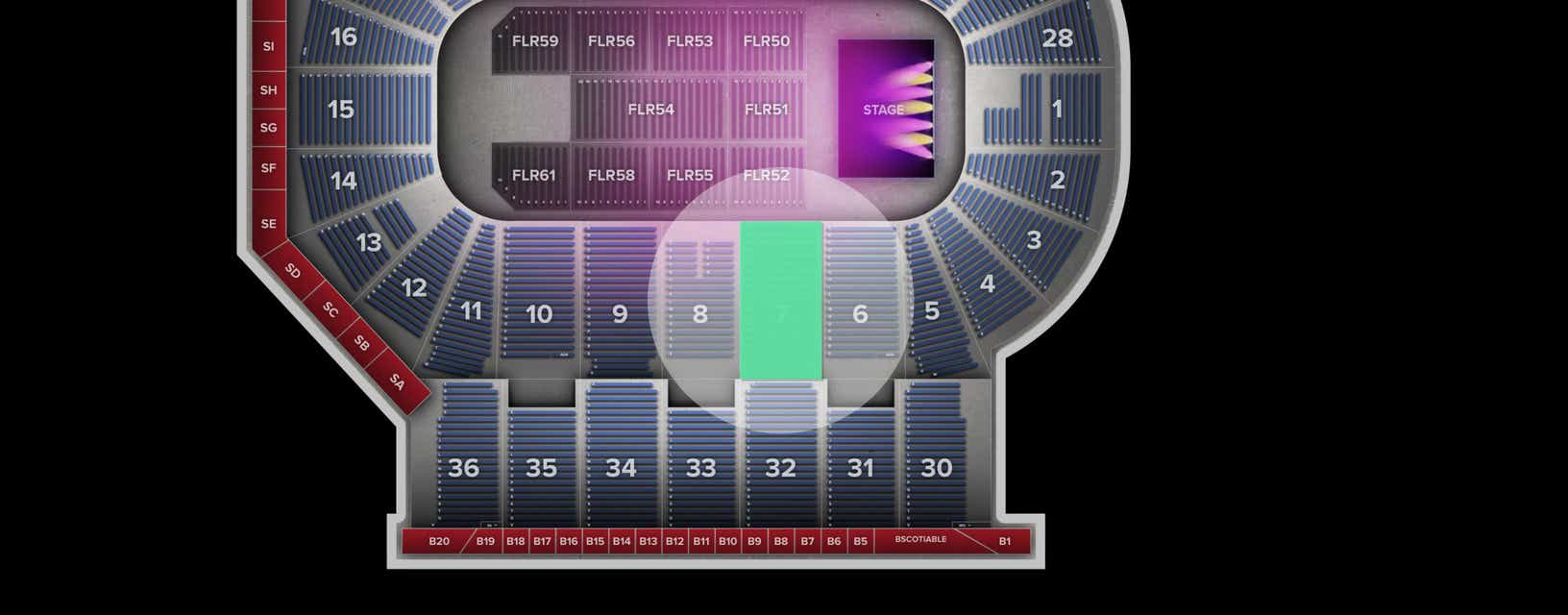 Seat view from Lower