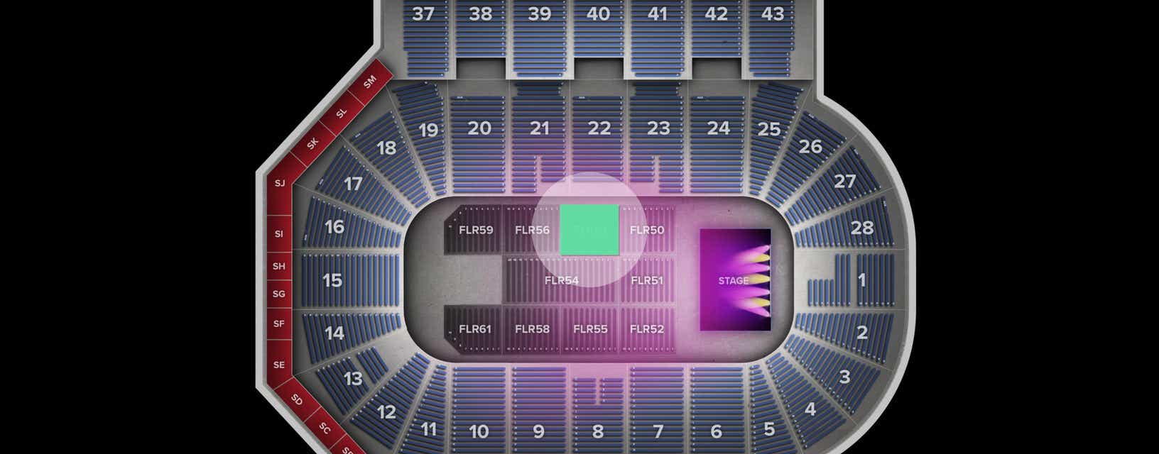 Seat view from Floor