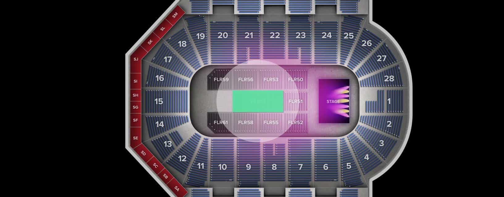Seat view from Floor