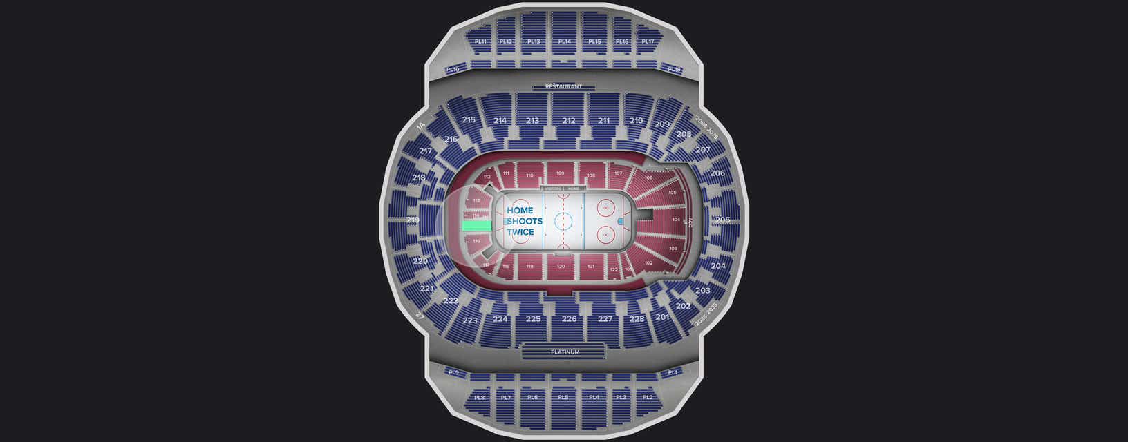 Seat view from Club