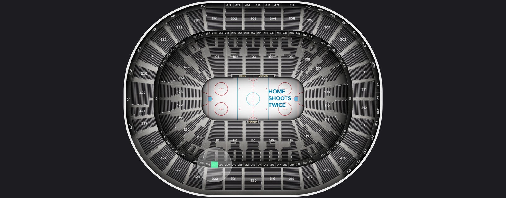Seat view from Suite