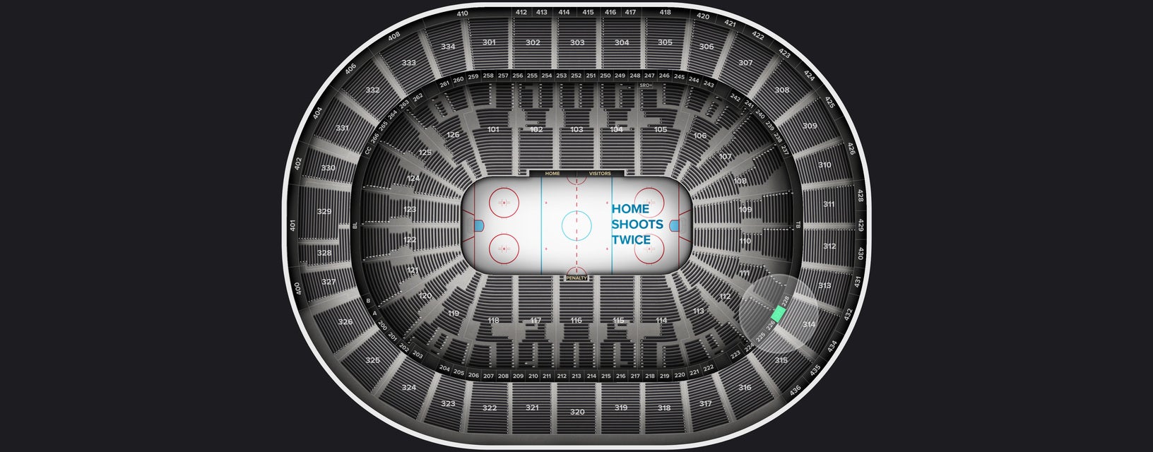 Seat view from Suite