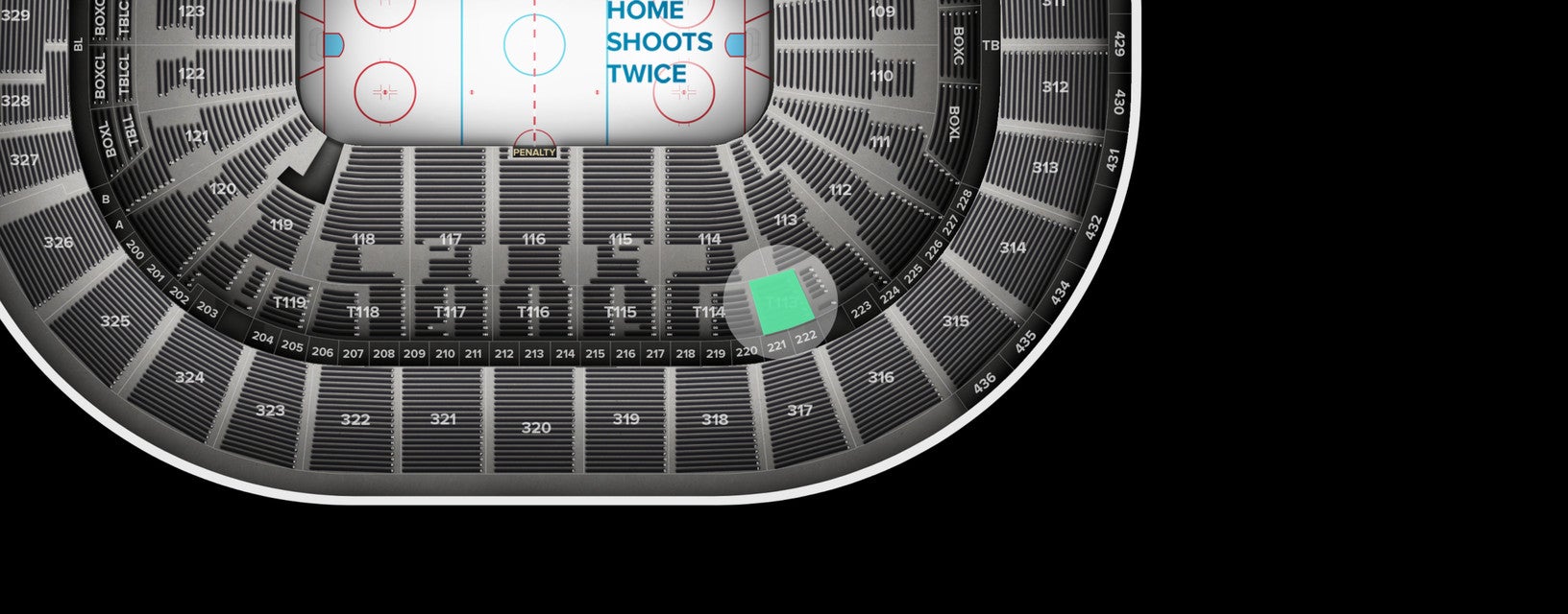 Seat view from Suite