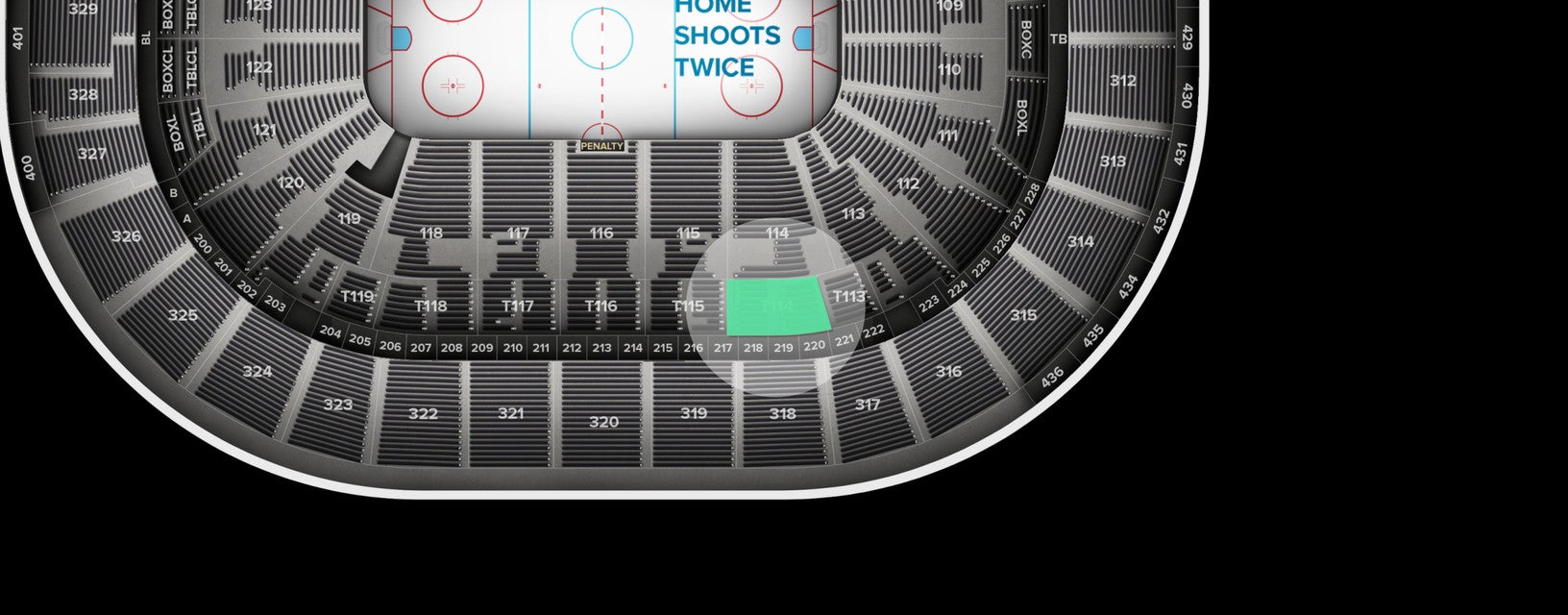 Seat view from Suite