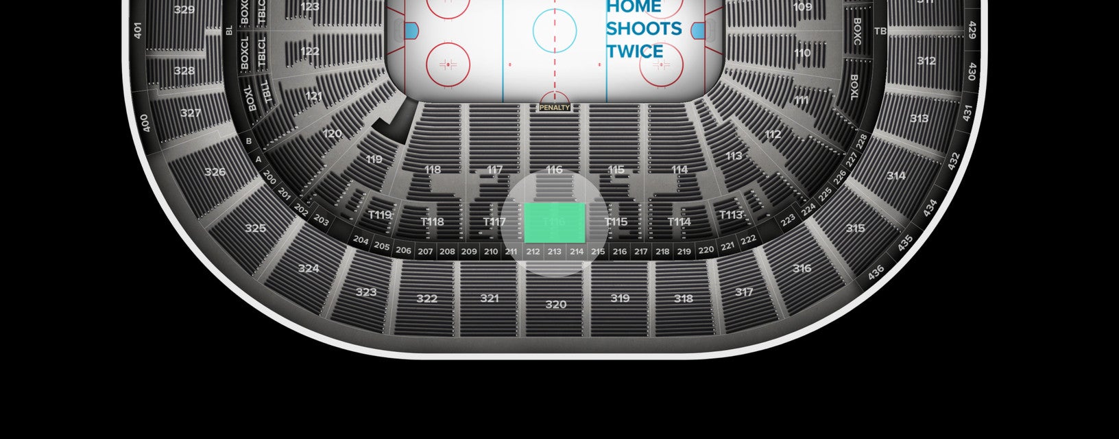 Seat view from Suite