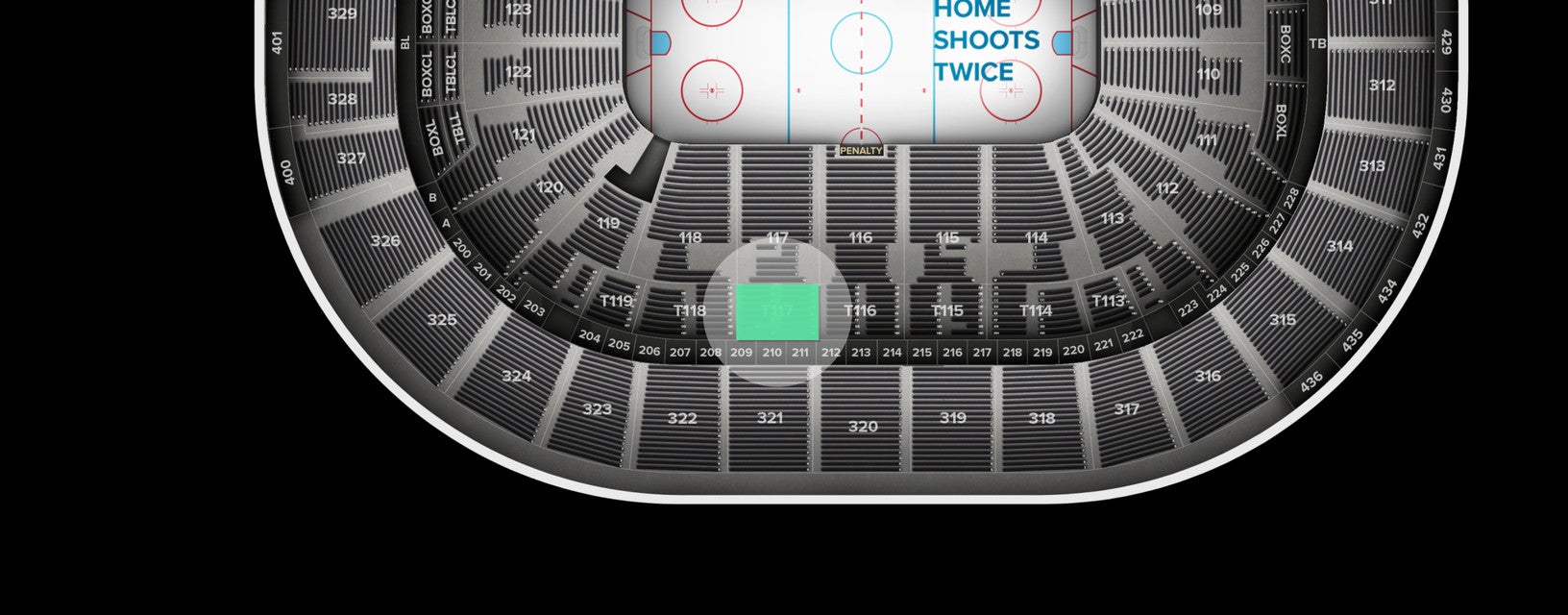 Seat view from Suite