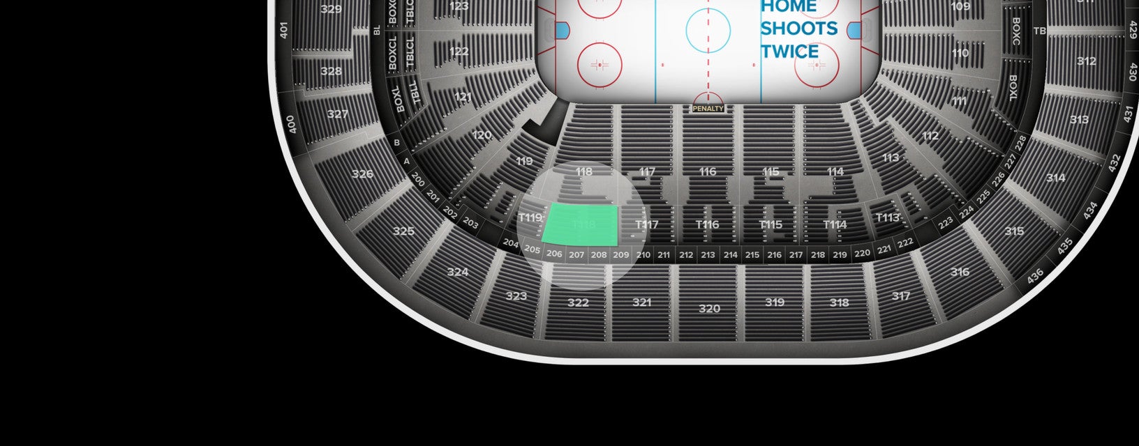 Seat view from Suite