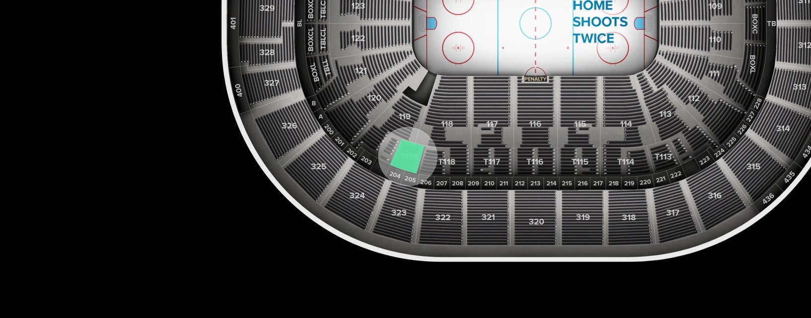 Seat view from Suite