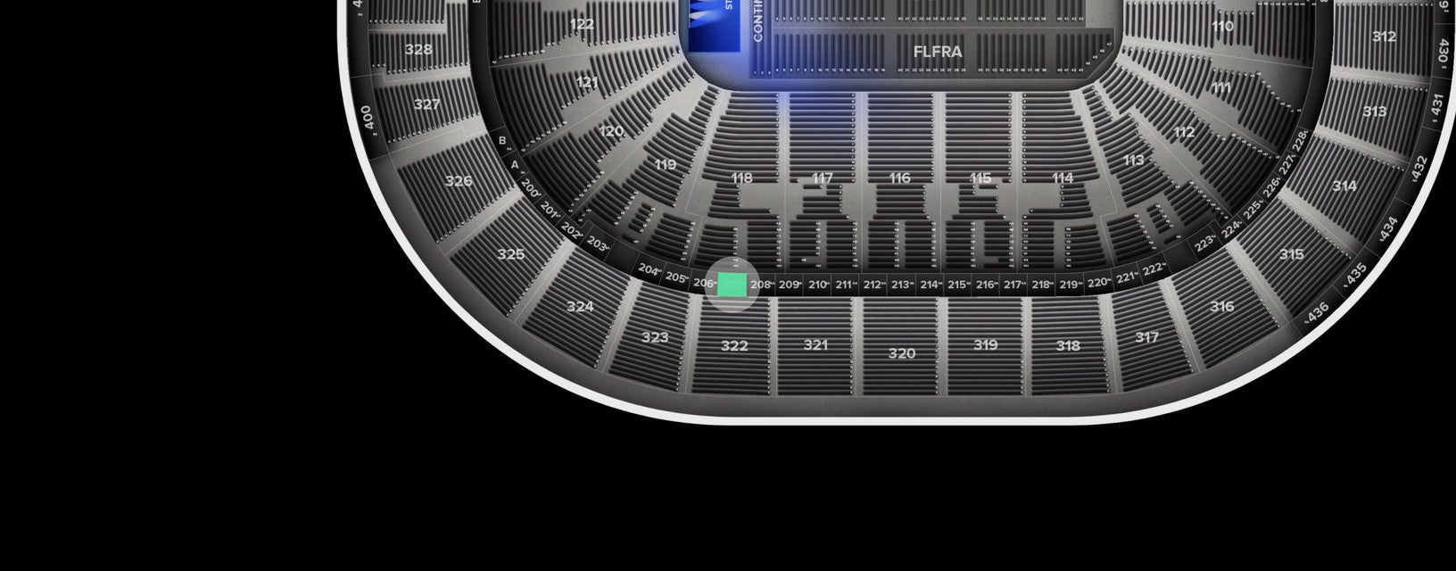 Seat view from Suite