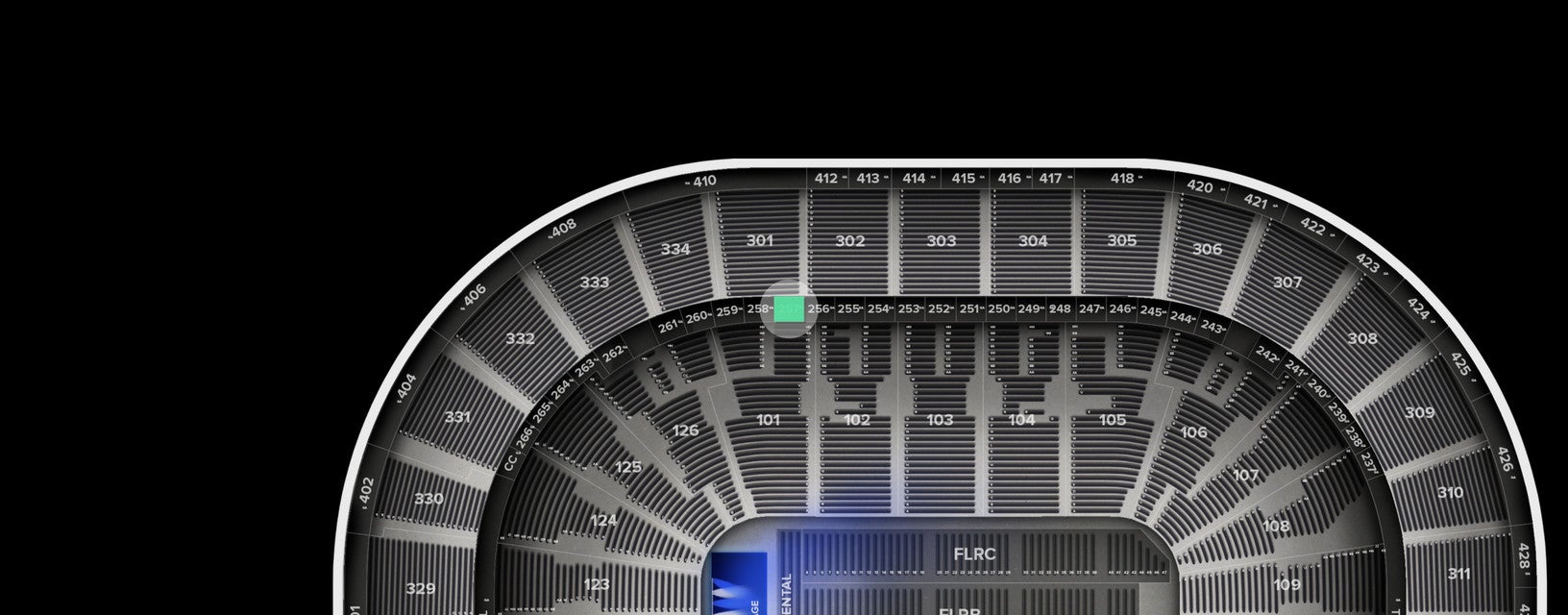 Seat view from Suite