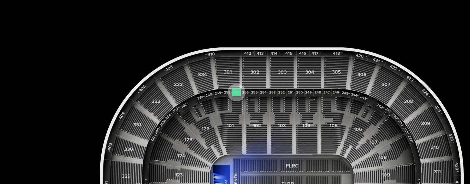 Seat view from Suite
