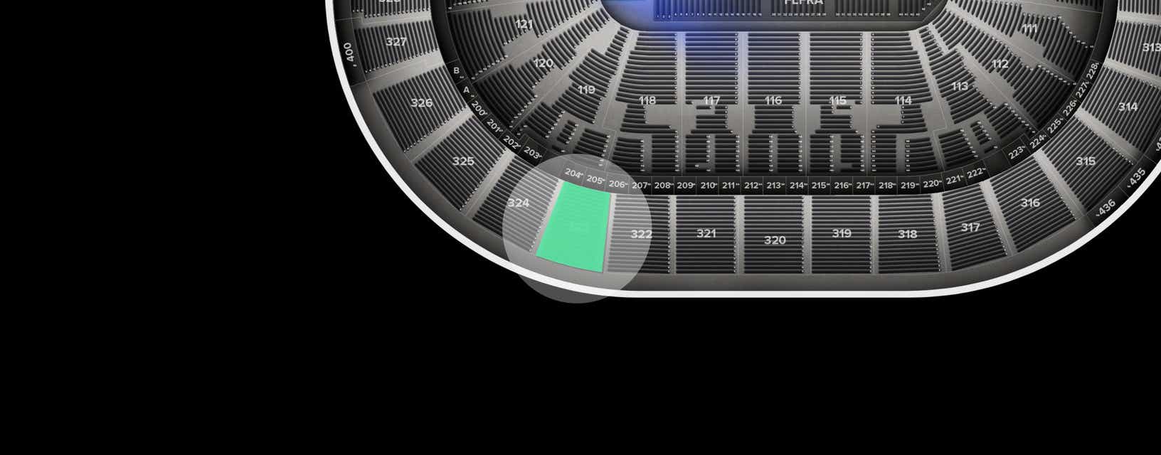 Seat view from Mezzanine