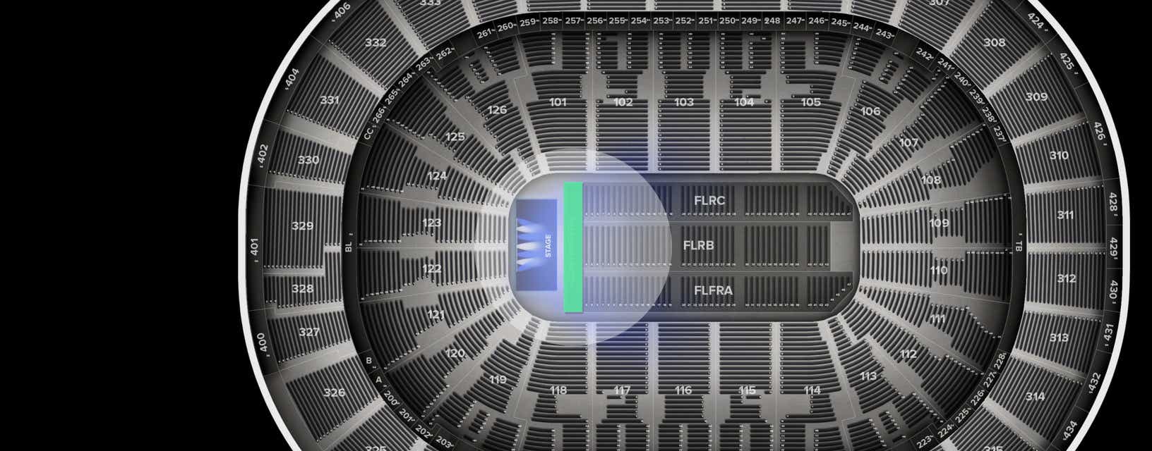 Seat view from CONTINENTAL