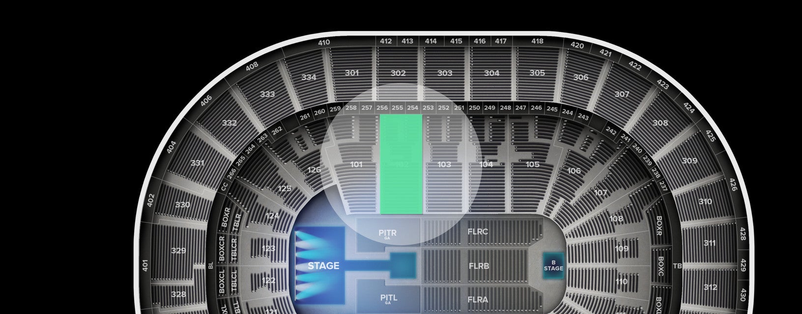 Seat view from Plaza