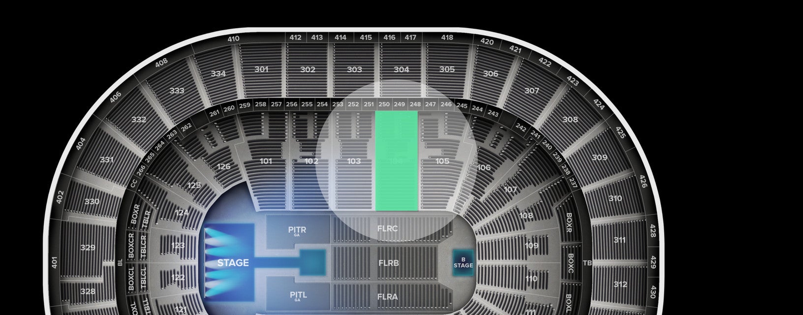 Seat view from Plaza
