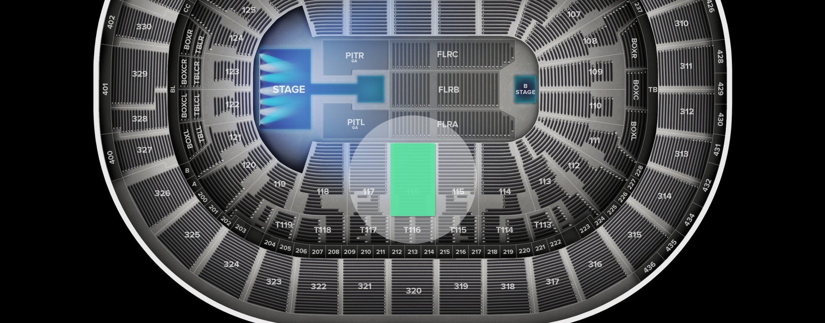Seat view from Plaza