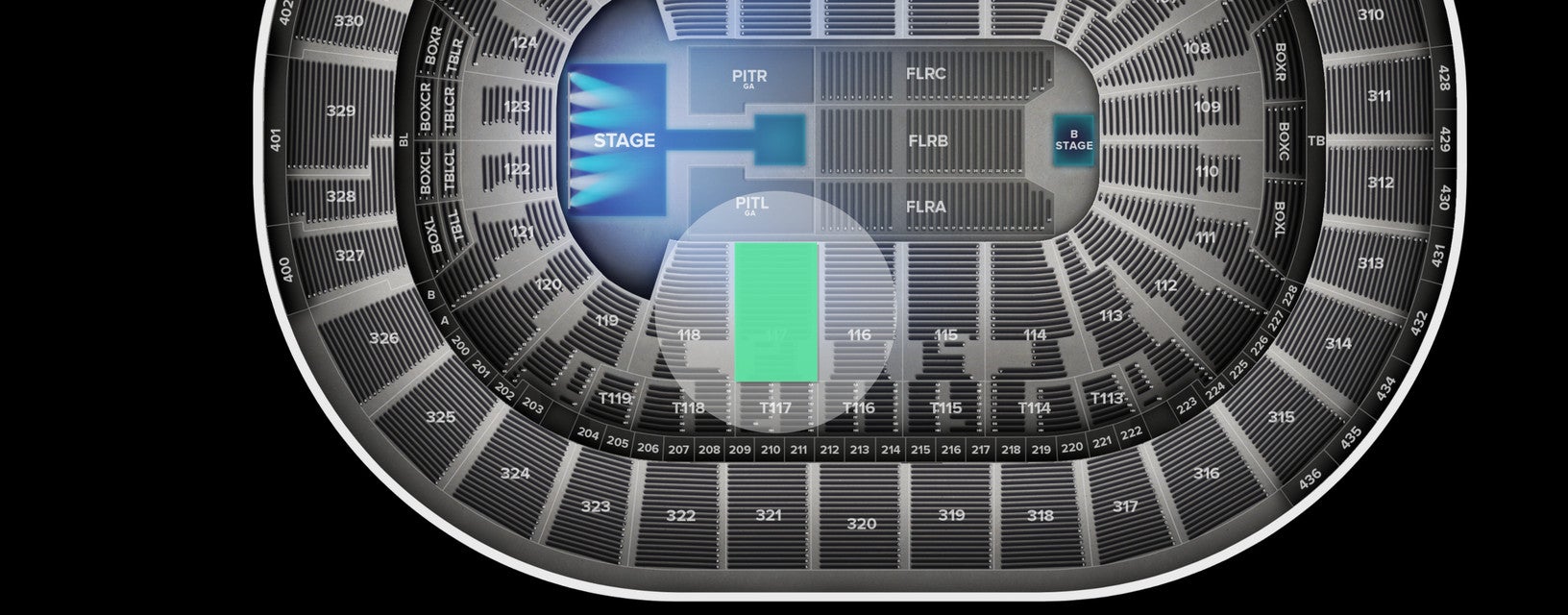 Seat view from Plaza