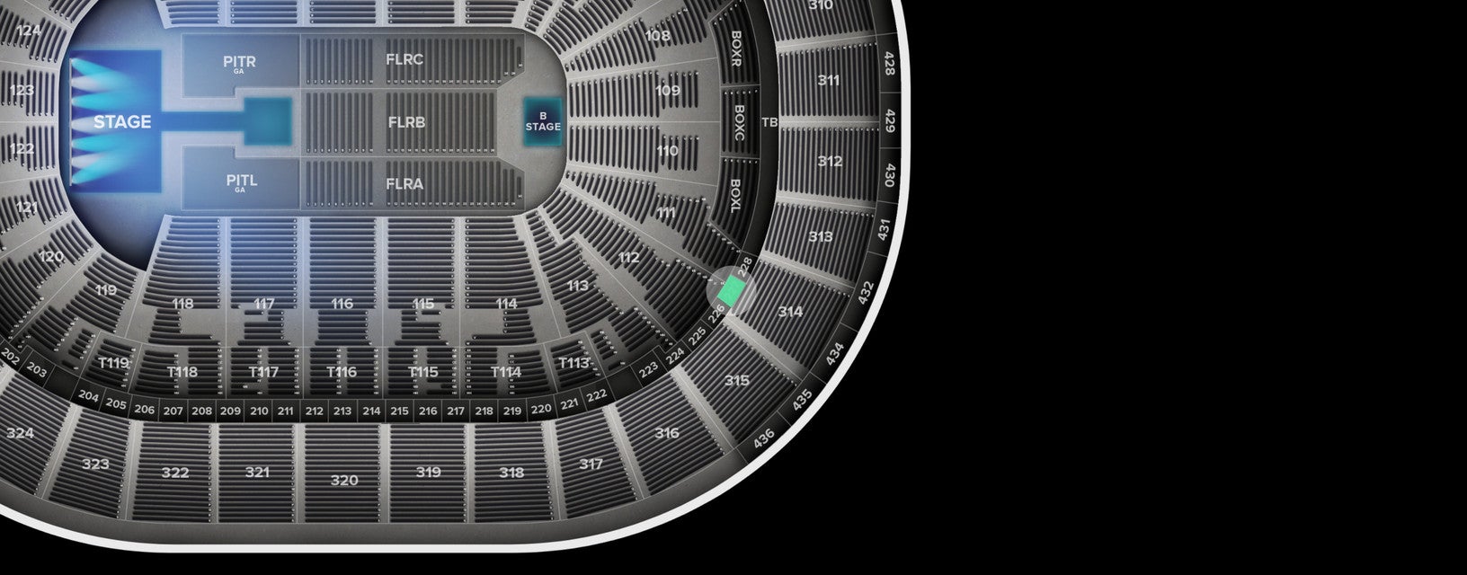 Seat view from Suite