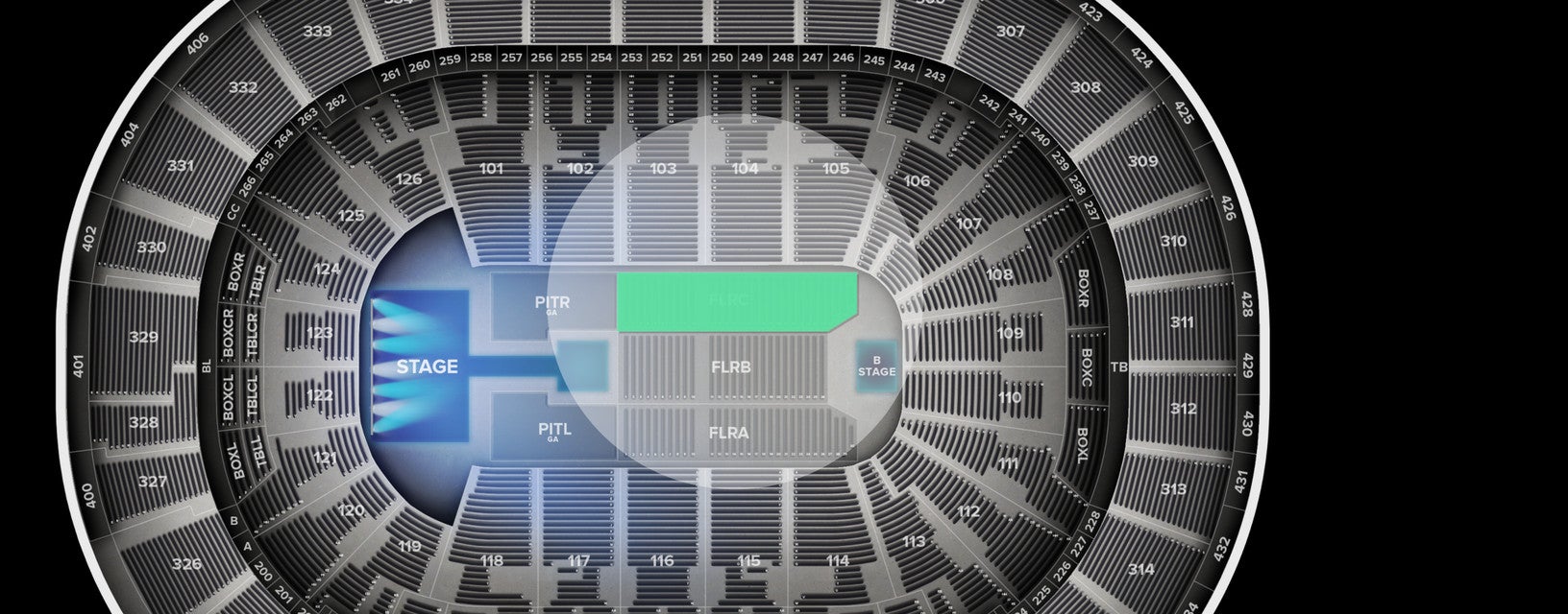 Seat view from Floor