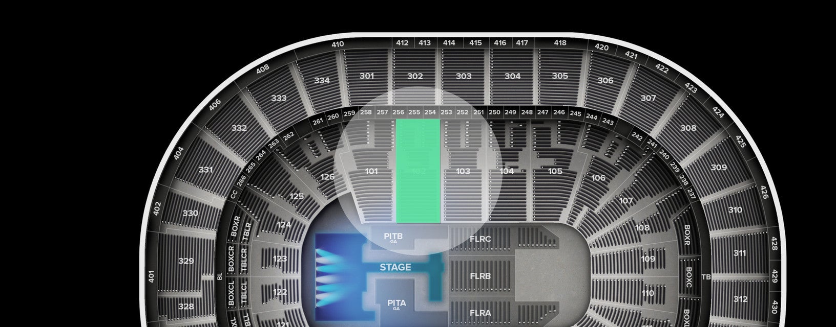 Seat view from Plaza