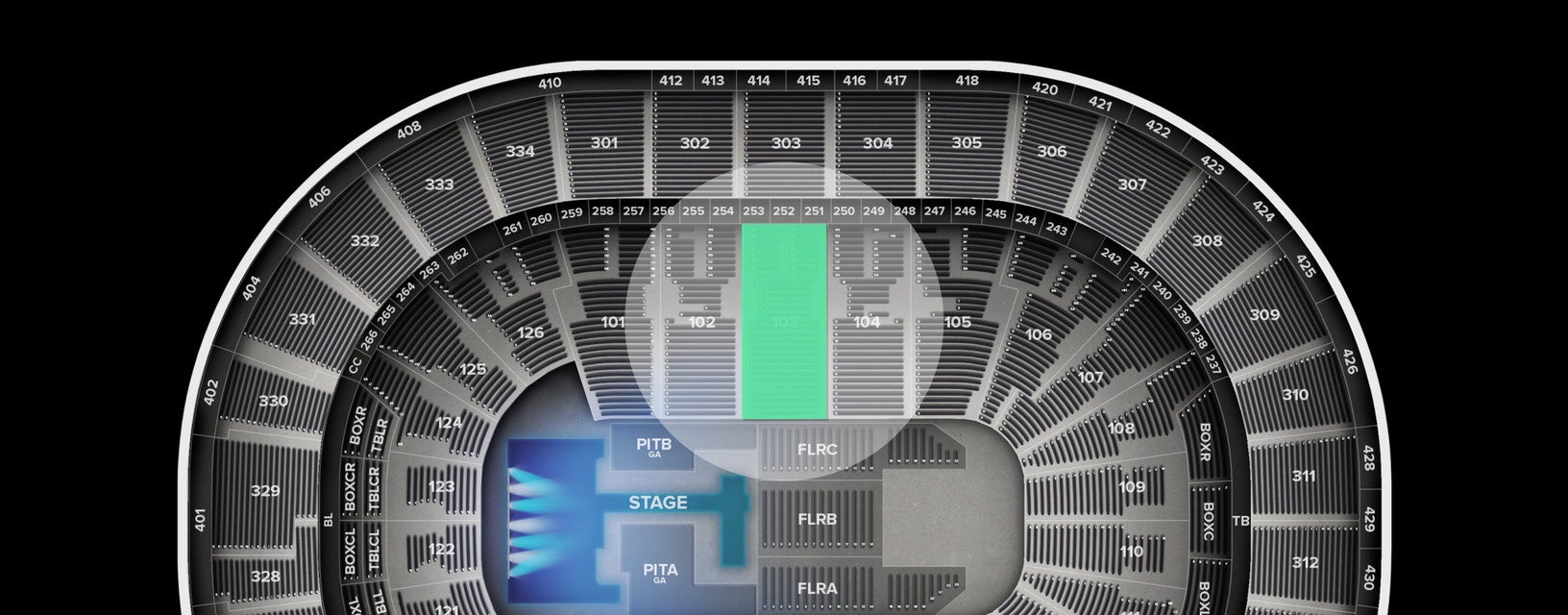 Seat view from Plaza