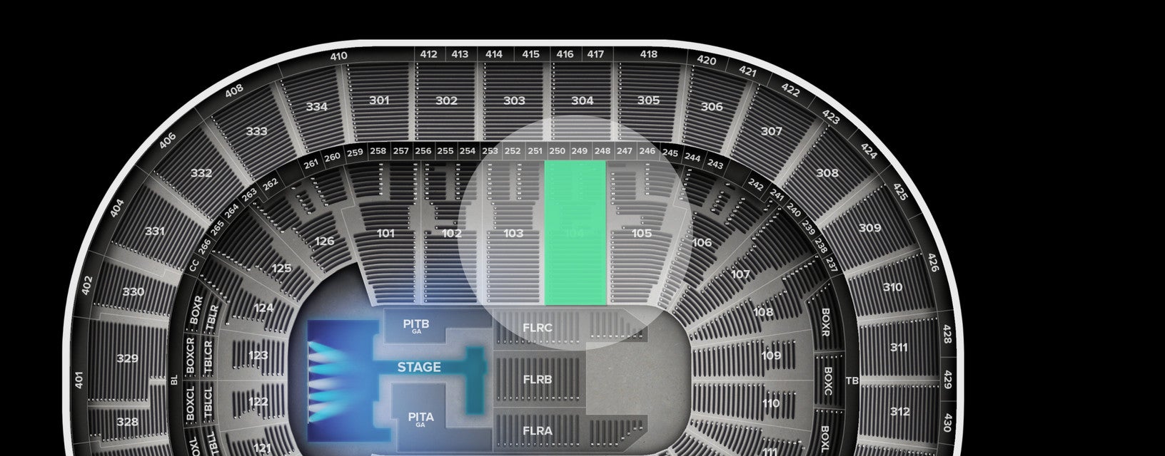 Seat view from Plaza