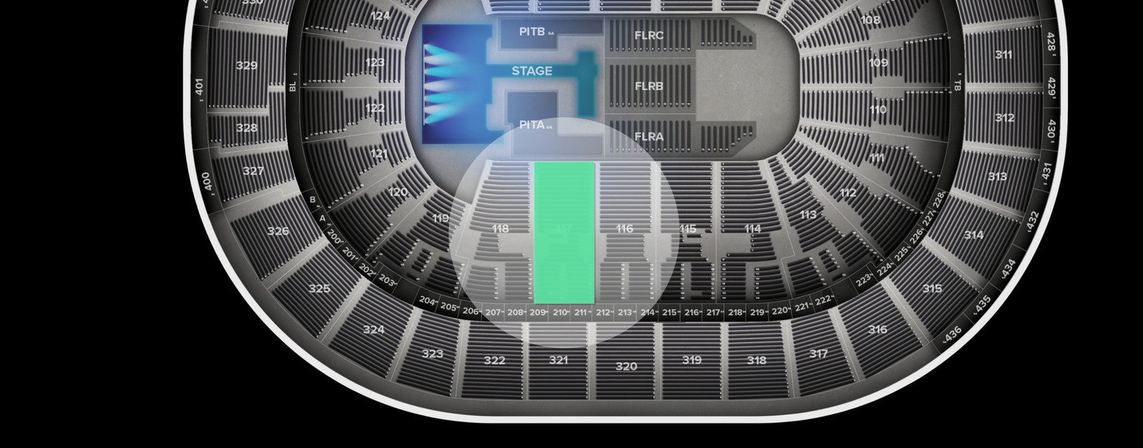 Seat view from Plaza