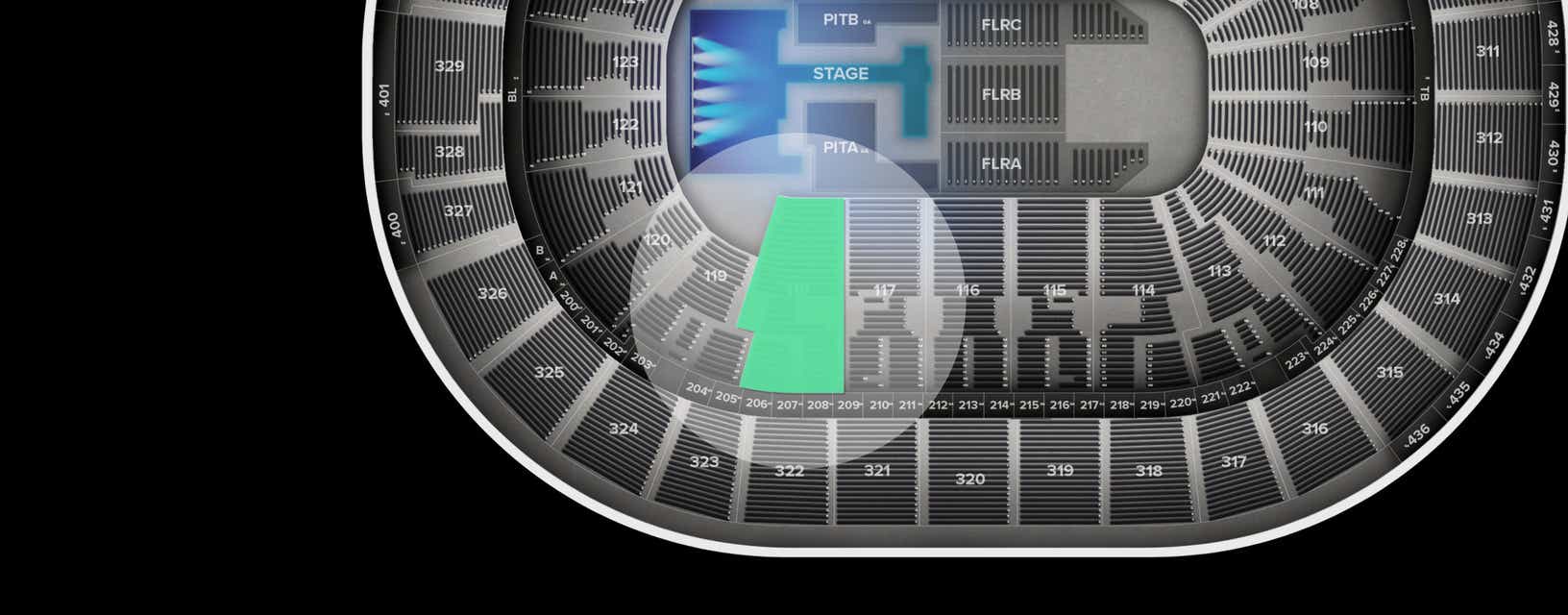 Seat view from Plaza