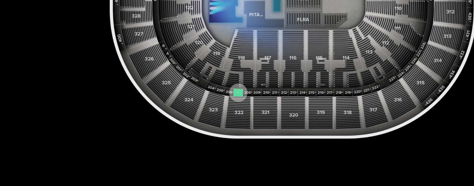Seat view from Suite