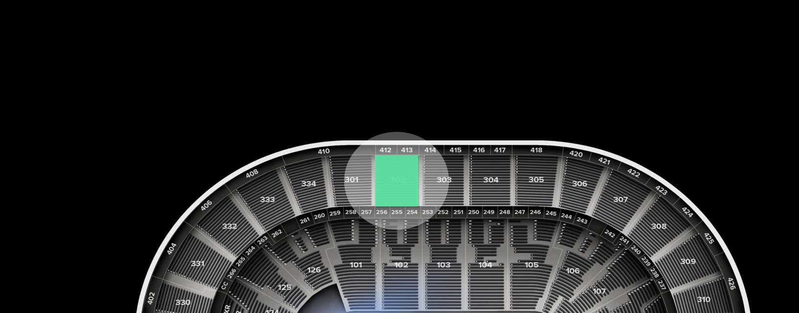 Seat view from Mezzanine