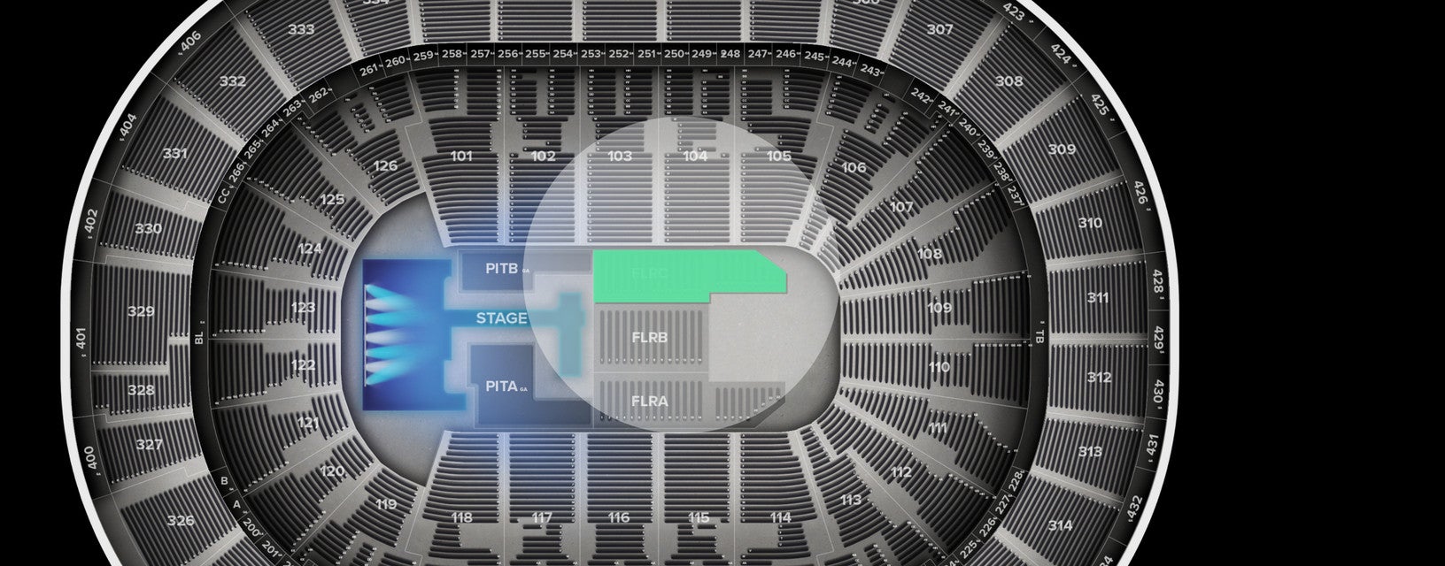 Seat view from Floor